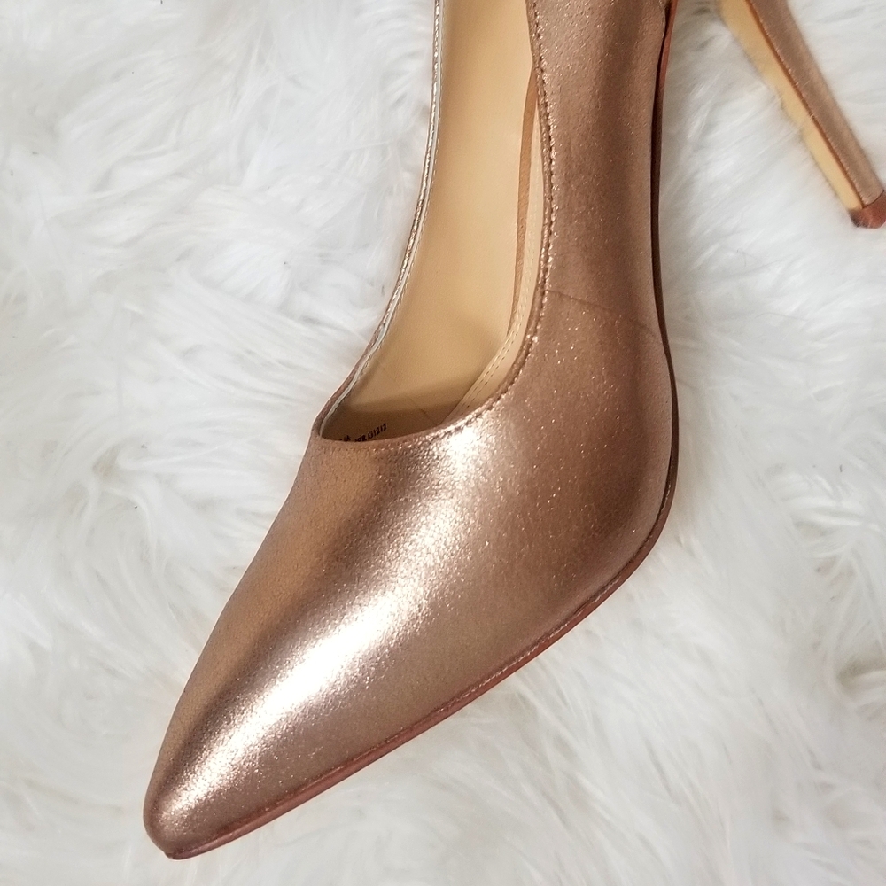 Gold Slingback Heels